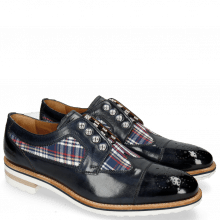 Derby shoes Tom 22 Navy Textile Check Multi