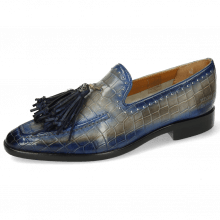 Loafers Emma 11 Crock Morning Grey Shade Electric Blue