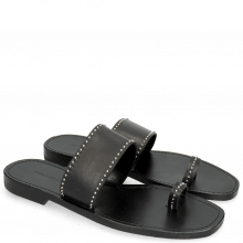 Mules Elodie 19 Salerno Black Rivets
