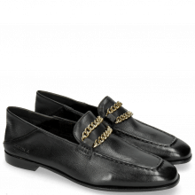 Loafers Liv 8 Nappa Glove Black Chain Gold