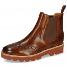 Ankle boots Selina 6 Wood Elastic Brown Lining