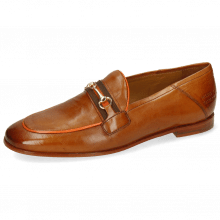 Loafers Scarlett 45 Pavia Tan Binding Fluo Orange