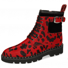 Ankle boots Susan 66 Hairon Tanzania Red Velluto Black Sword