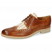 Derby shoes Clint 34 Guanna Tan Line Jute Mesh