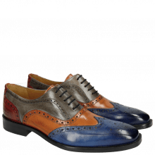 Oxford shoes Jeff 24 Classic Electric Blue Electric Orange Sky Red