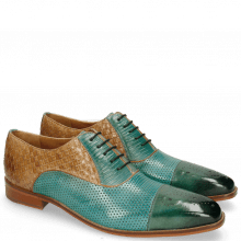 Oxford shoes Lance 55 Perfo Guana Mermaid Woven Sand