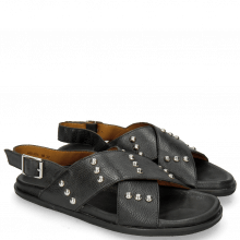 Mules Helen 10 Pavia Black Studs