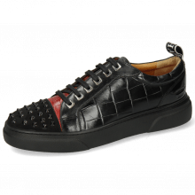 Sneakers Harvey 12 Oily Suede Black Crock Ruby Monza