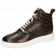 Sneakers Harvey 51 Monza Mid Brown Wood Nappa Mogano
