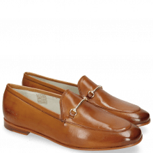 Loafers Scarlett 22 Glove Nappa Tan Trim Gold