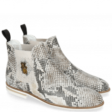 Ankle boots Susan 10A Snake Multi Florida Elastic Guglia Light Grey