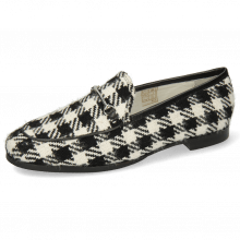 Loafers Scarlett 1 Textile Square Black White