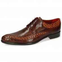 Derby shoes Toni 36 Woven Orange Mogano Mid Brown