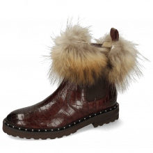 Ankle boots Sally 114 Chestnut Fur Lionel Brown