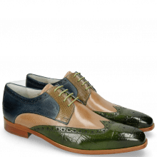 Derby shoes Lewis 3 Turtle Ultra Green Cappuccino Dice Olive Helio