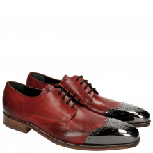 Derby shoes Lance 1 Brilliant Red Metal Toe Cap