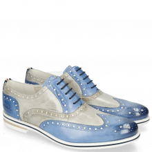 Oxford shoes Scott 12 Vegas Neptune Blue Digital White