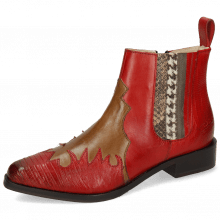 Ankle boots Marlin 46 Guanna Ruby Tortora Stripe Snake