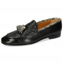 Loafers Clive 21 Imola Black Woven Snake