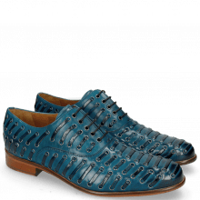 Oxford shoes Henry 25 Mid Blue Eyelet Gunmetal