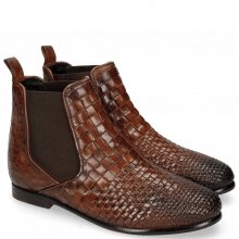 Ankle boots Lina 2 Interlaced Mogano