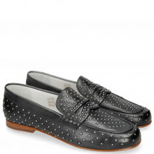 Loafers Caroline 3 Black Rivets