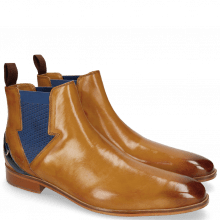 Ankle boots Lance 19 Cognac Elastic Strap Navy