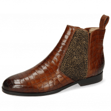 Ankle boots Susan 34 Crock Mid Brown Hairon Halftone
