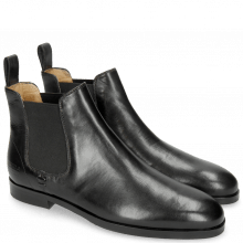 Ankle boots Susan 10 Black Elastic Black Lining Rich Tan