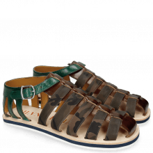 Sandals Sam 3 Mid Brown Camo Khaki