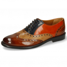 Oxford shoes Selina 24 Cognac Sand Marine Winter Orange