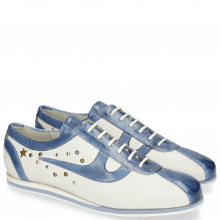 Sneakers Pearl 1 Nappa White Vegas Wind Star Rivets