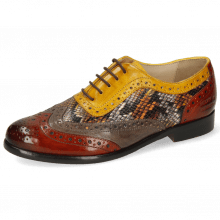 Oxford shoes Selina 56 Imola Rust Stone Dafne Spritz Indy Yellow