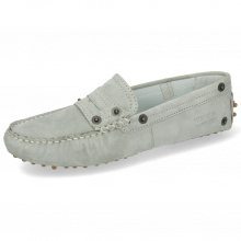 Loafers Caroline 1 Goat Suede Sky Dots