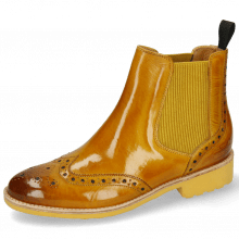 Ankle boots Selina 6 Indy Yellow Elastic Ribbed Mustard