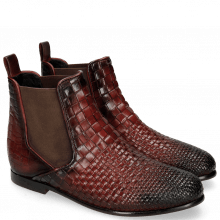 Ankle boots Lina 2 Interlaced Ruby
