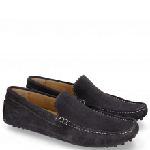 Loafers Nelson 1 Suede Pattini Navy