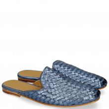 Mules Mandy 2 Woven Cherso Silver Blue