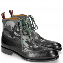 Ankle boots Patrick 21 Classic Black London Fog Textile Camo