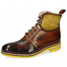 Ankle boots Tom 24 Crock Mid Brown Suede Pattini Mastic