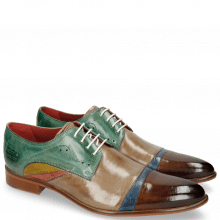 Derby shoes Toni 39 Nougat Crock Wind Digital Earthly Olivine Bio Algae