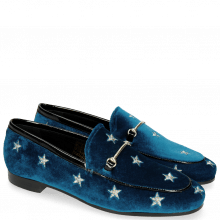 Loafers Scarlett 1 Velluto Chine Embroidery Stars