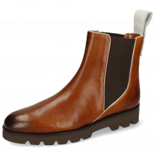 Ankle boots Susan 97 Imola Wood White Elastic Dark Brown