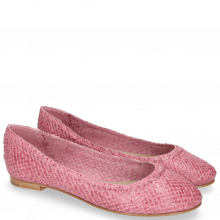 Ballet Pumps Kate 5 Woven Fuxia