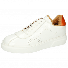 Sneakers Hailey 5 Soft Patent White Vegas Orange Sherling