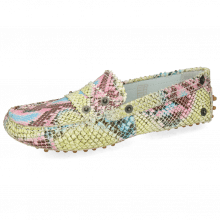Loafers Caroline 1 Snake Scale Fuxia Dots