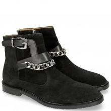 Ankle boots Katrin 5 Suede Pattini Black Sword Buckle