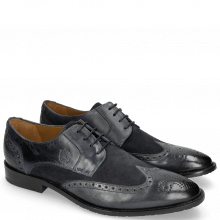 Derby shoes Victor 2 Rio Navy Suede Pattini Navy