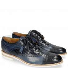 Derby shoes Henry 7 Navy Wind Sky Blue Woven Navy Modica White