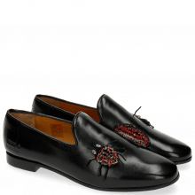 Loafers Scarlett 8 Black Patch Lips Bug